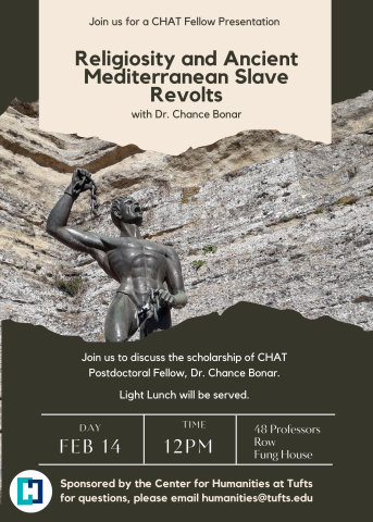 poster featuring statue of slave breaking chains