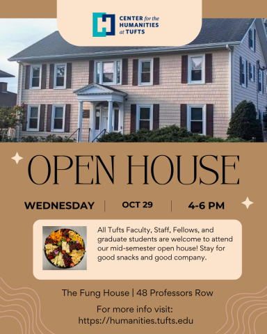 brown flyer with picture of Fung house on top, text in dark brown below
