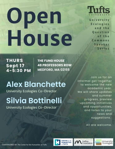 poster with green design and blue and black text