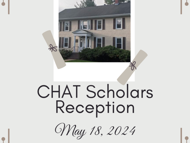 poster with picture of a house with a graduation cap on the top of it