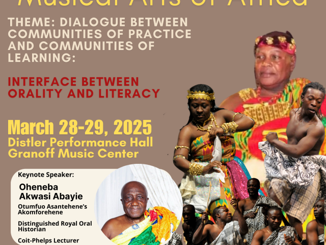 poster featuring Asante tribe members performing