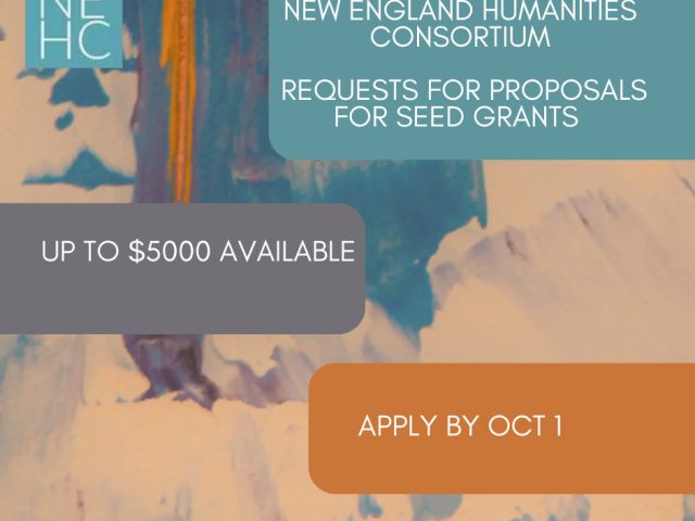 abstract painting with text overtop in white
