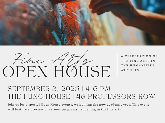 flyer with hand painting a drawing