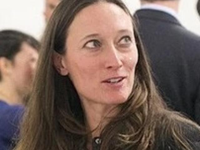 headshot of pattie loper in a crowd