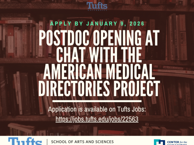 poster with books in background and text in white overlayed