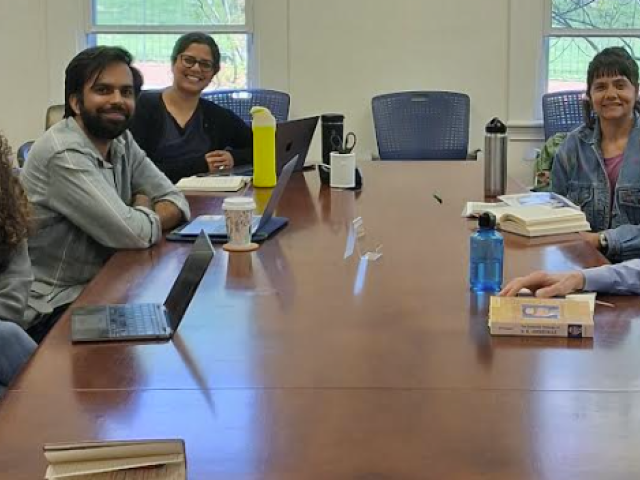 reading group at the CHAT conference table