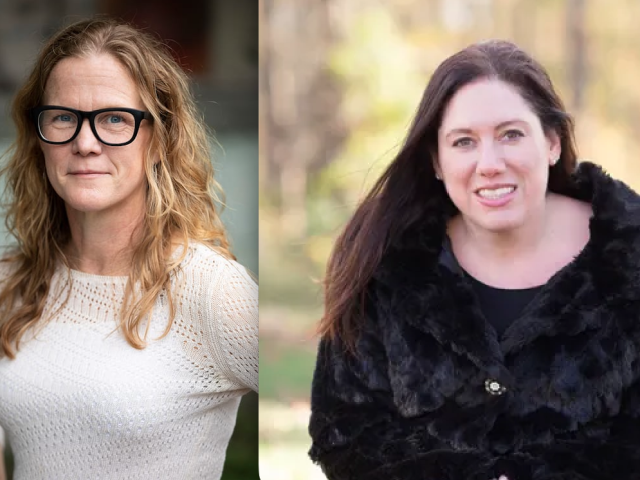 Profile pictures of Jenny Brown (Left) and Erika Meitner (right)